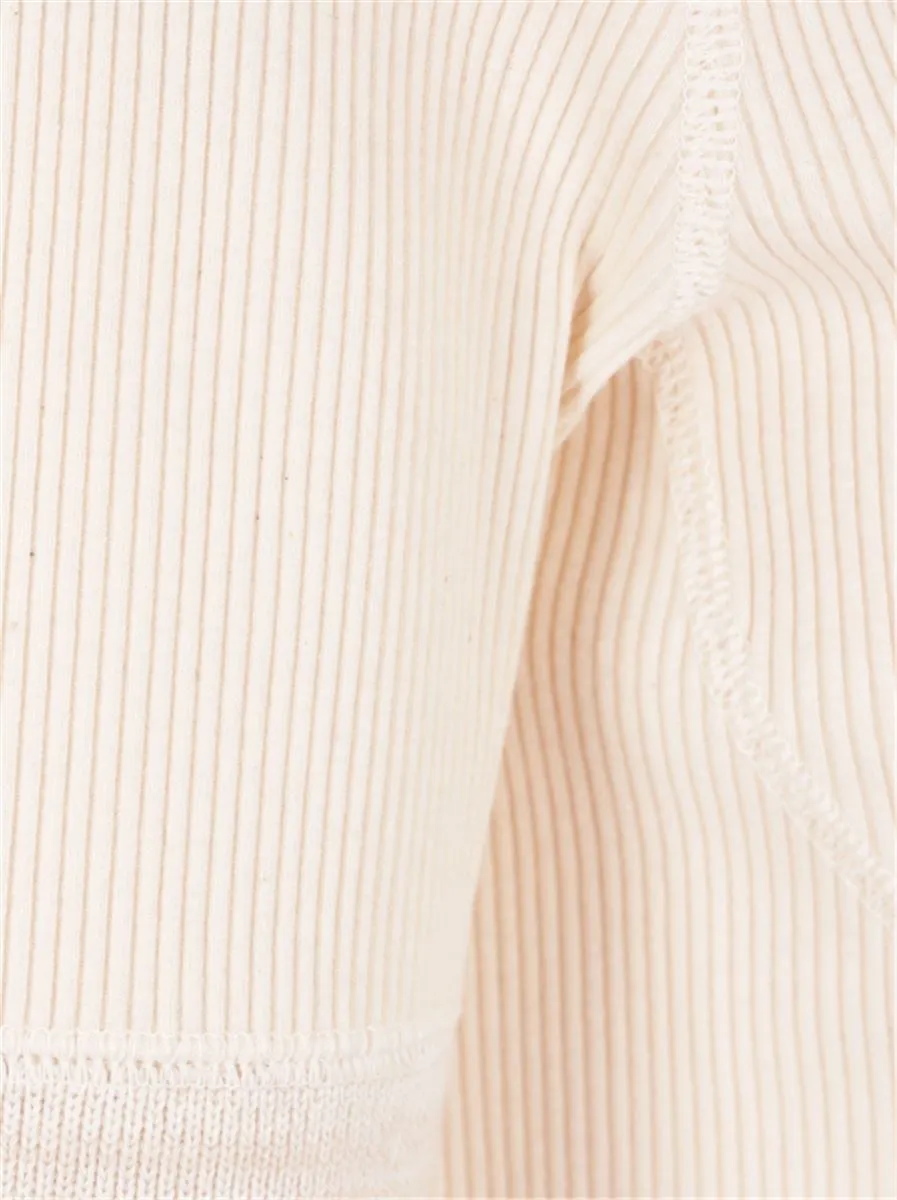 RIBBED-KNIT COTTON TOP