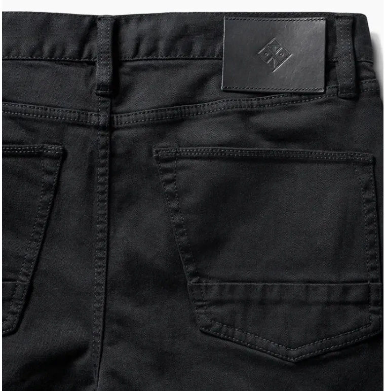 ROARK - HWY 190 Relaxed Fit Broken Twill Denim - Black