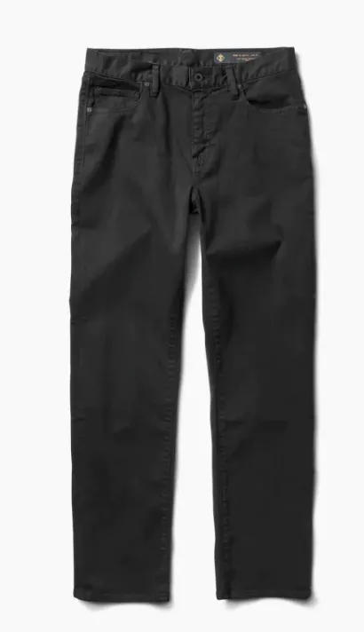 ROARK - HWY 190 Relaxed Fit Broken Twill Denim - Black