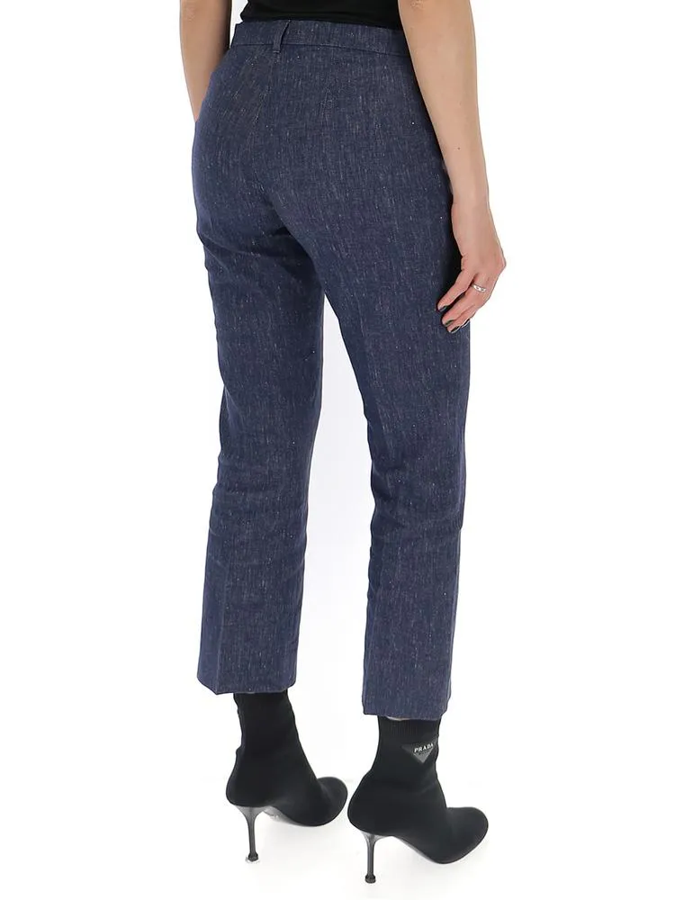 'S Max Mara Cropped Flared Trousers