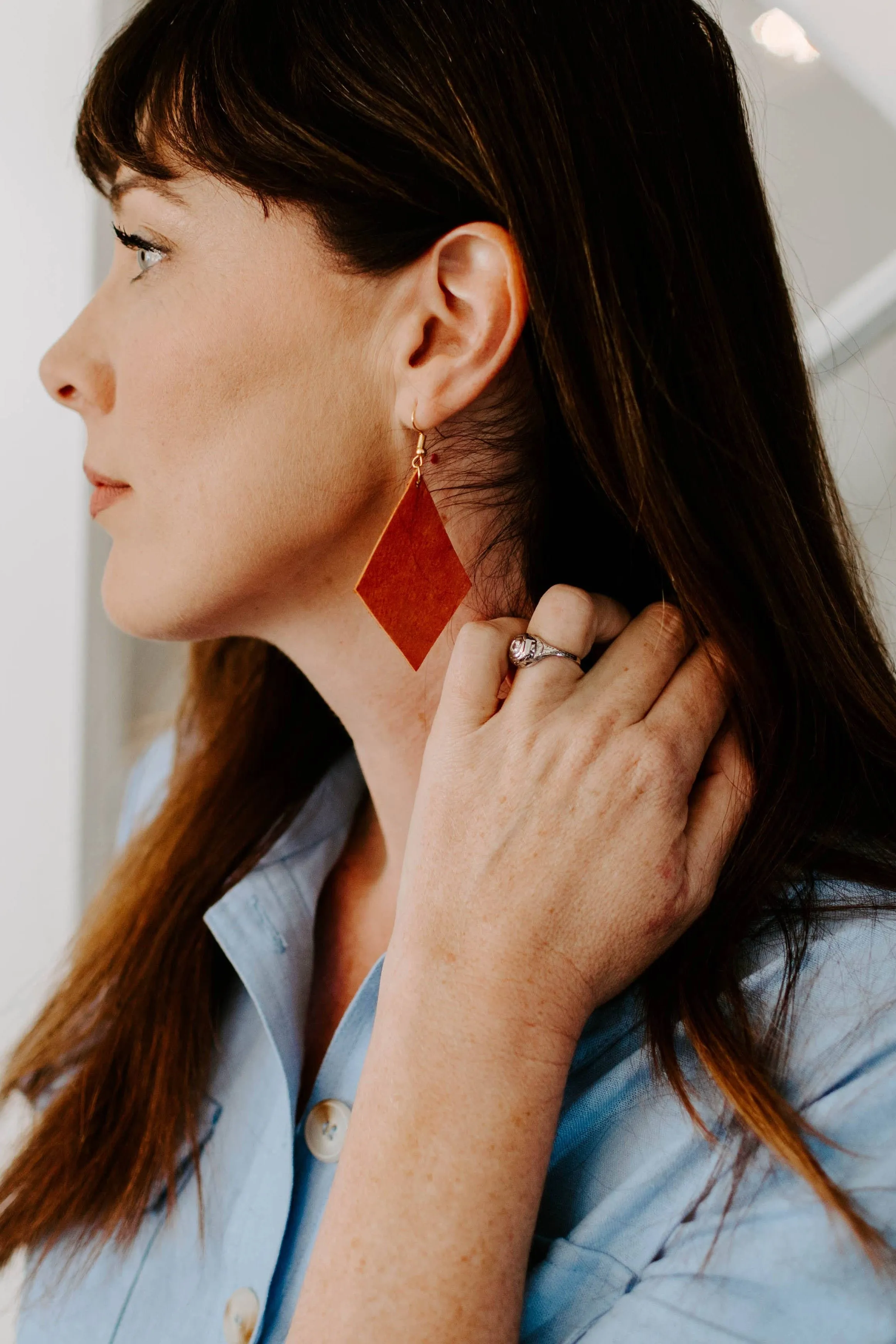 Salana Leather Earrings