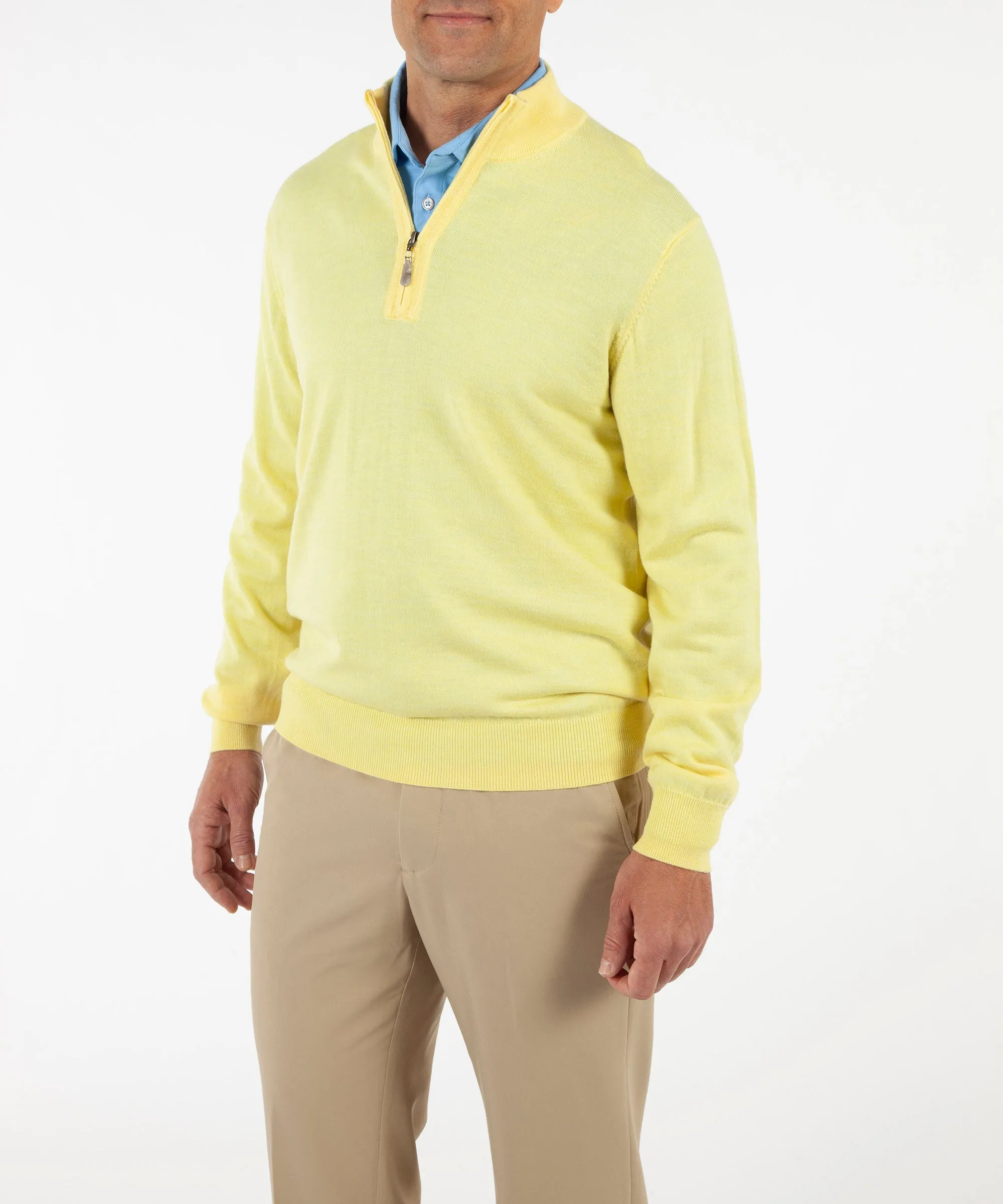 Signature 100% Merino Wool Quarter-Zip Sweater