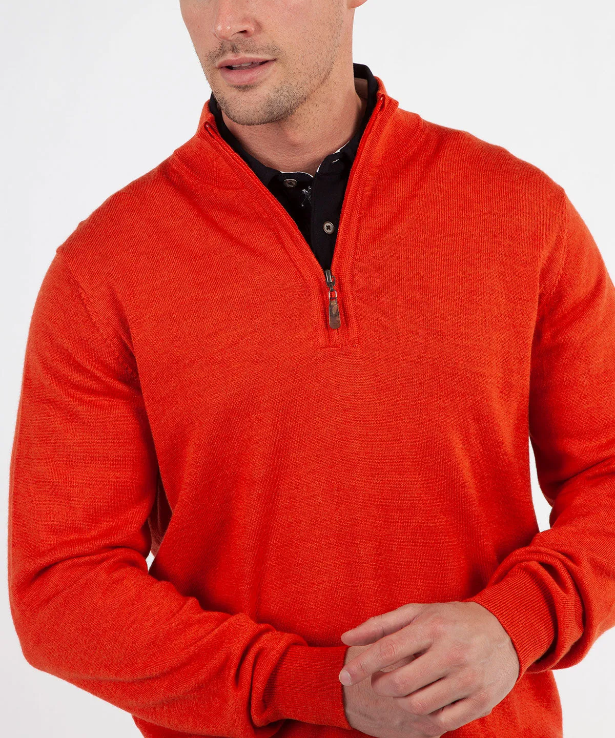 Signature 100% Merino Wool Quarter-Zip Sweater