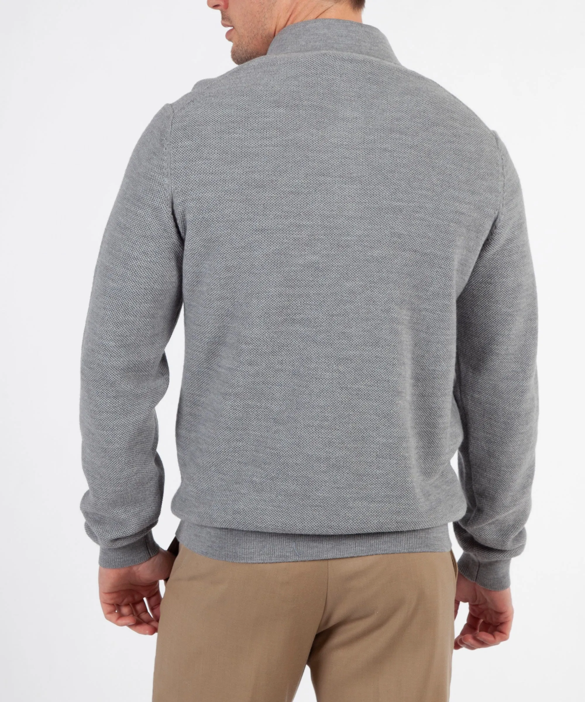 Signature 100% Merino Wool Quarter-Zip Sweater