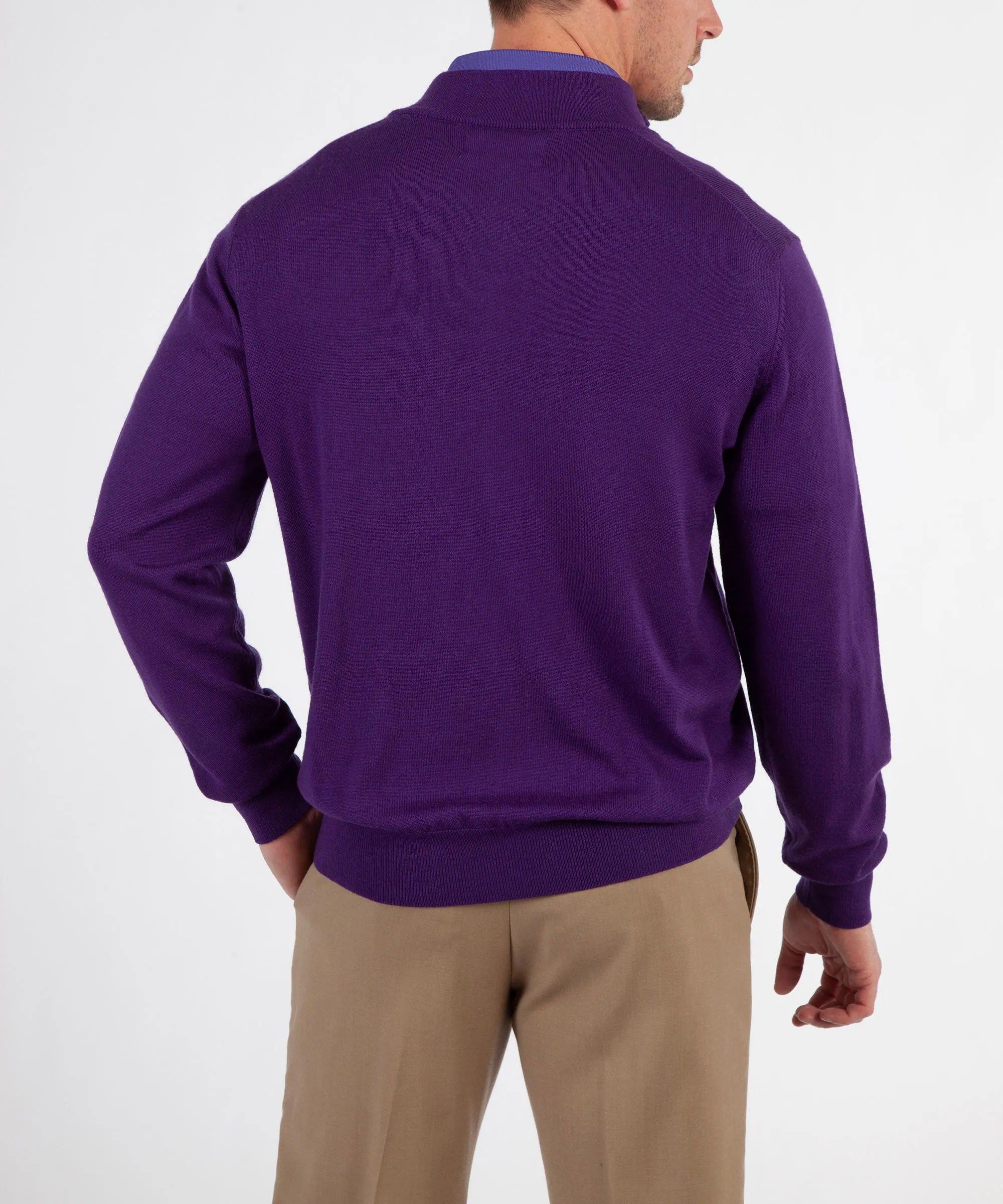 Signature 100% Merino Wool Quarter-Zip Sweater