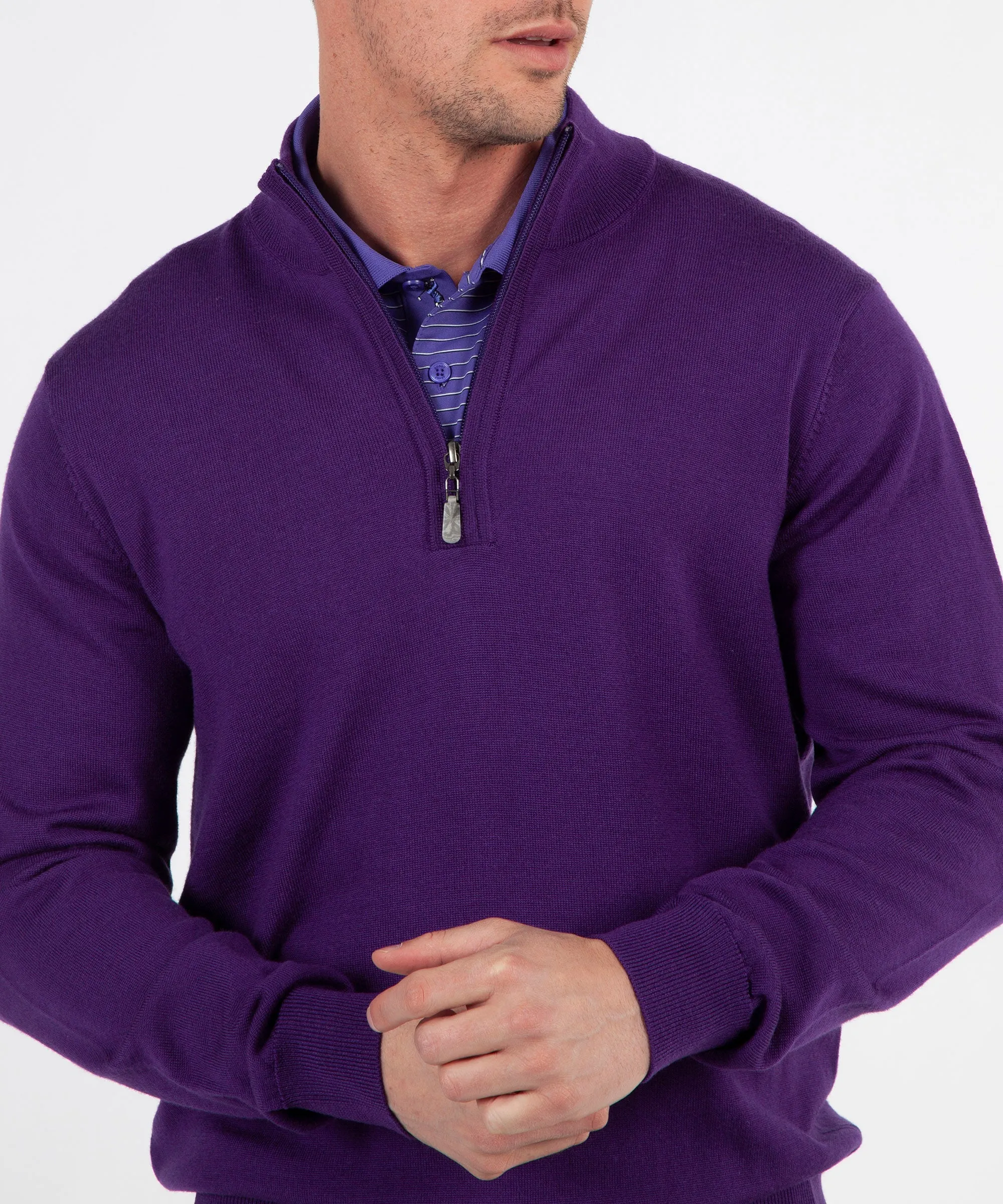 Signature 100% Merino Wool Quarter-Zip Sweater