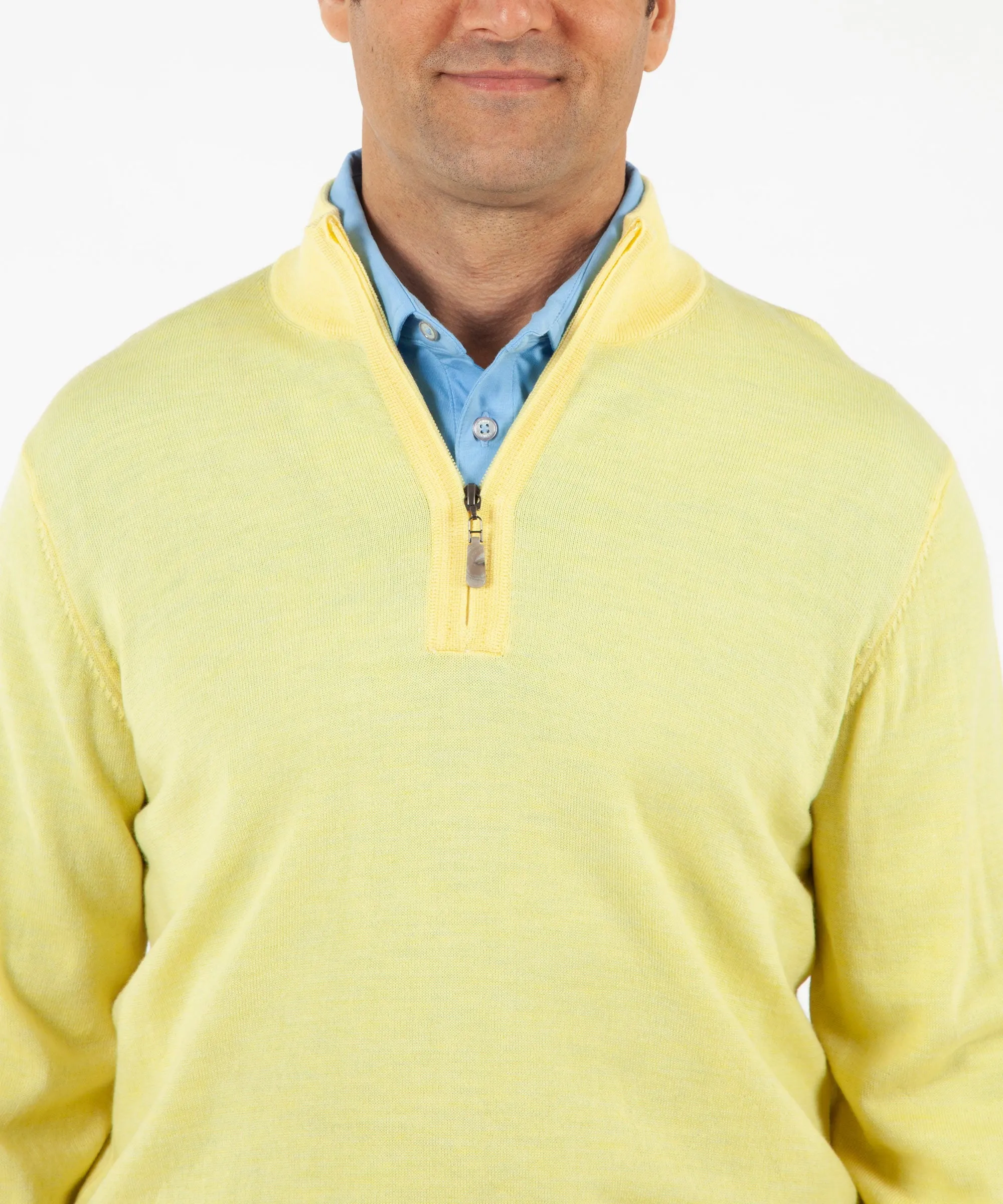 Signature 100% Merino Wool Quarter-Zip Sweater