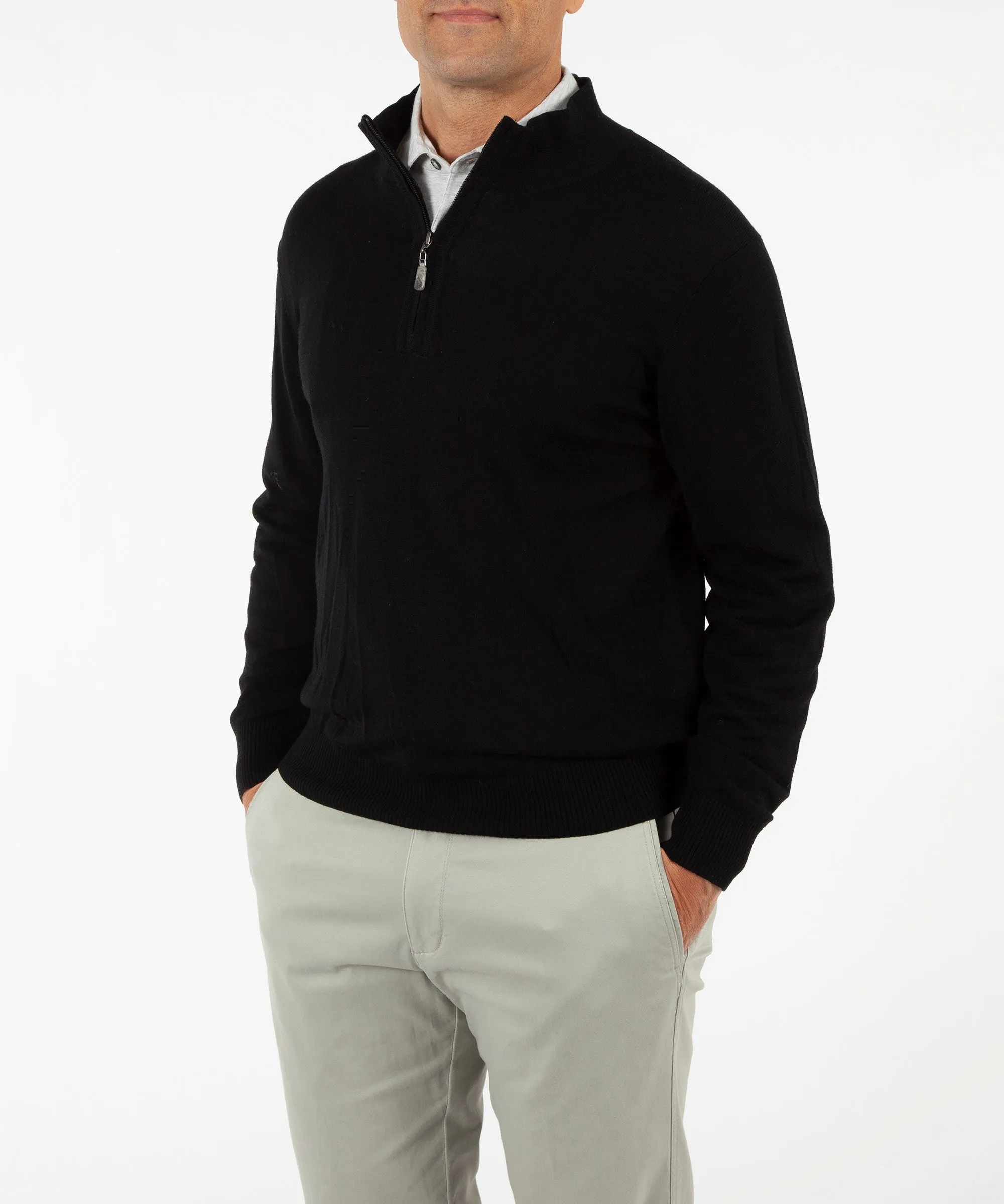 Signature 100% Merino Wool Quarter-Zip Sweater