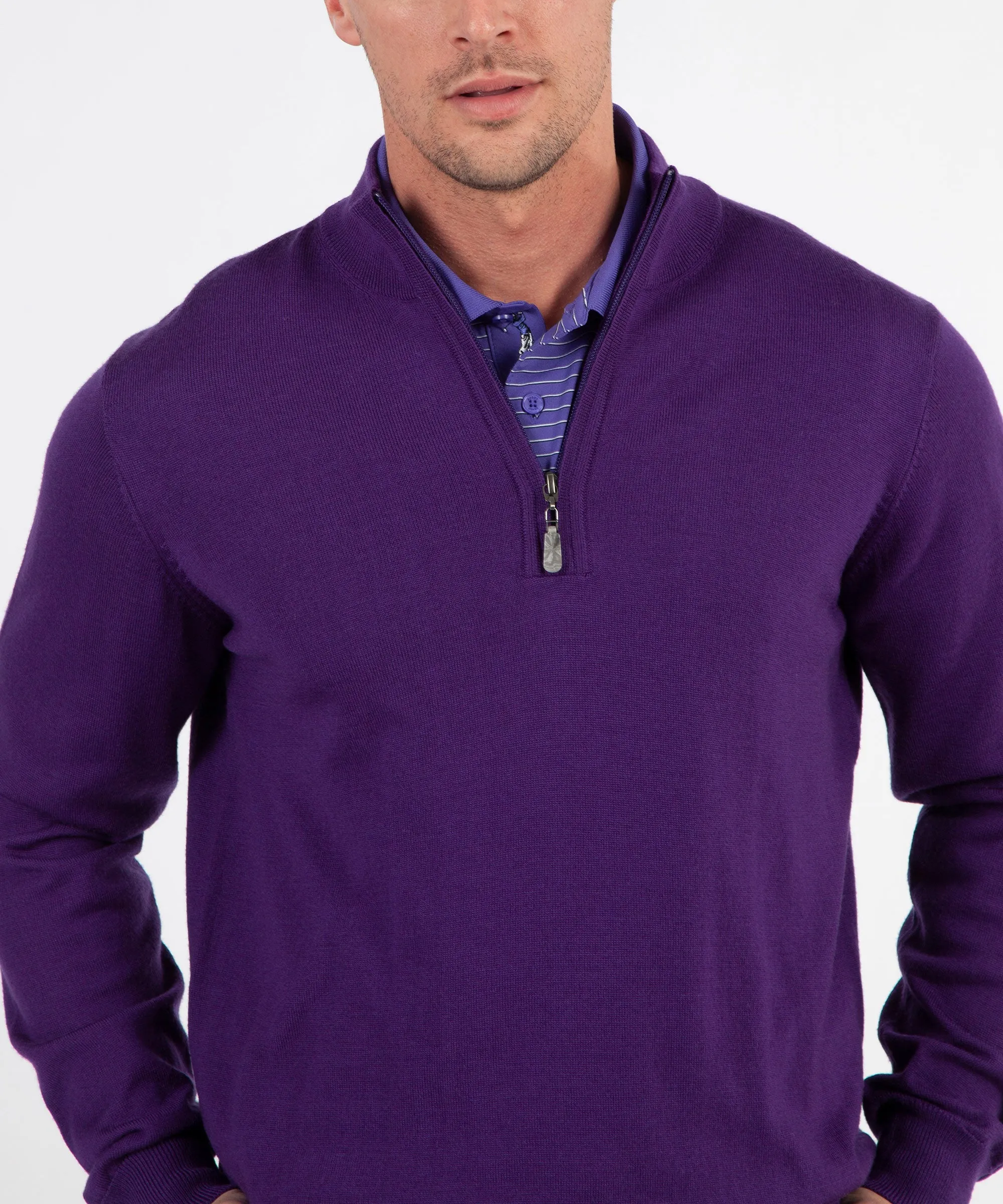 Signature 100% Merino Wool Quarter-Zip Sweater