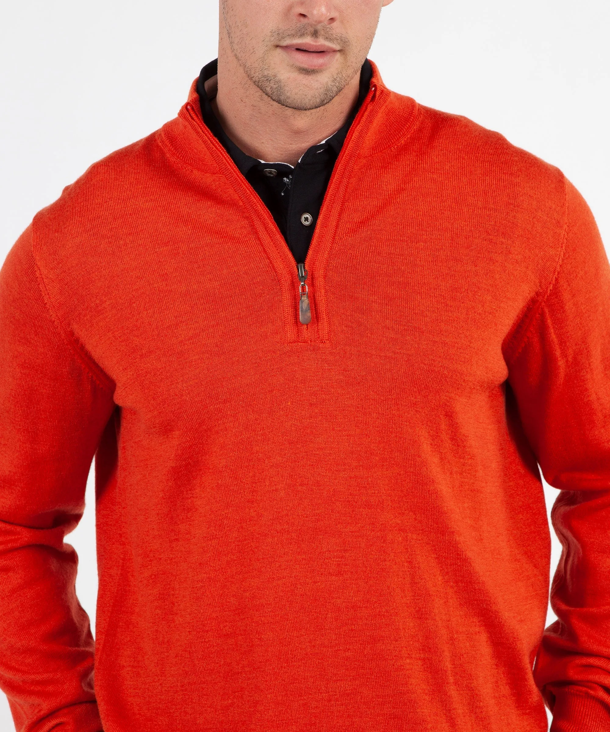 Signature 100% Merino Wool Quarter-Zip Sweater