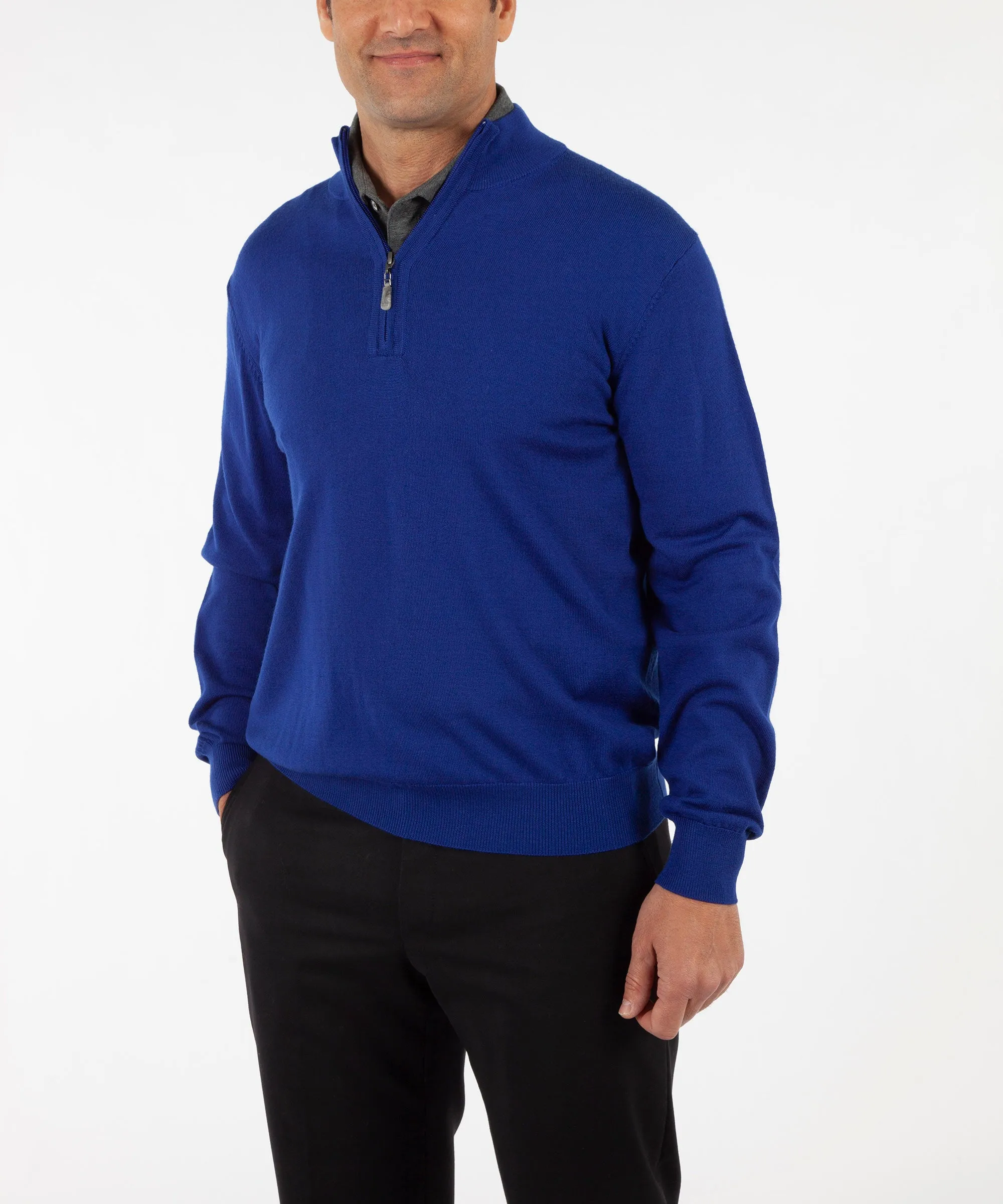 Signature 100% Merino Wool Quarter-Zip Sweater