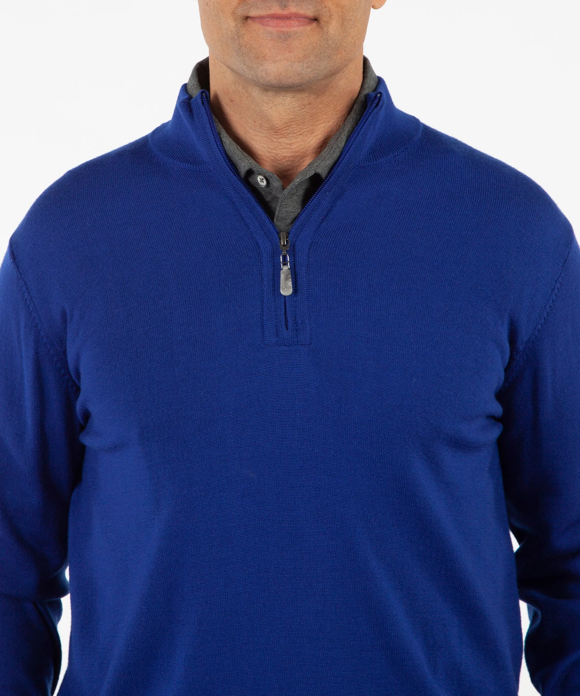 Signature 100% Merino Wool Quarter-Zip Sweater