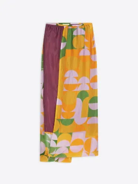 Silk wrap skirt