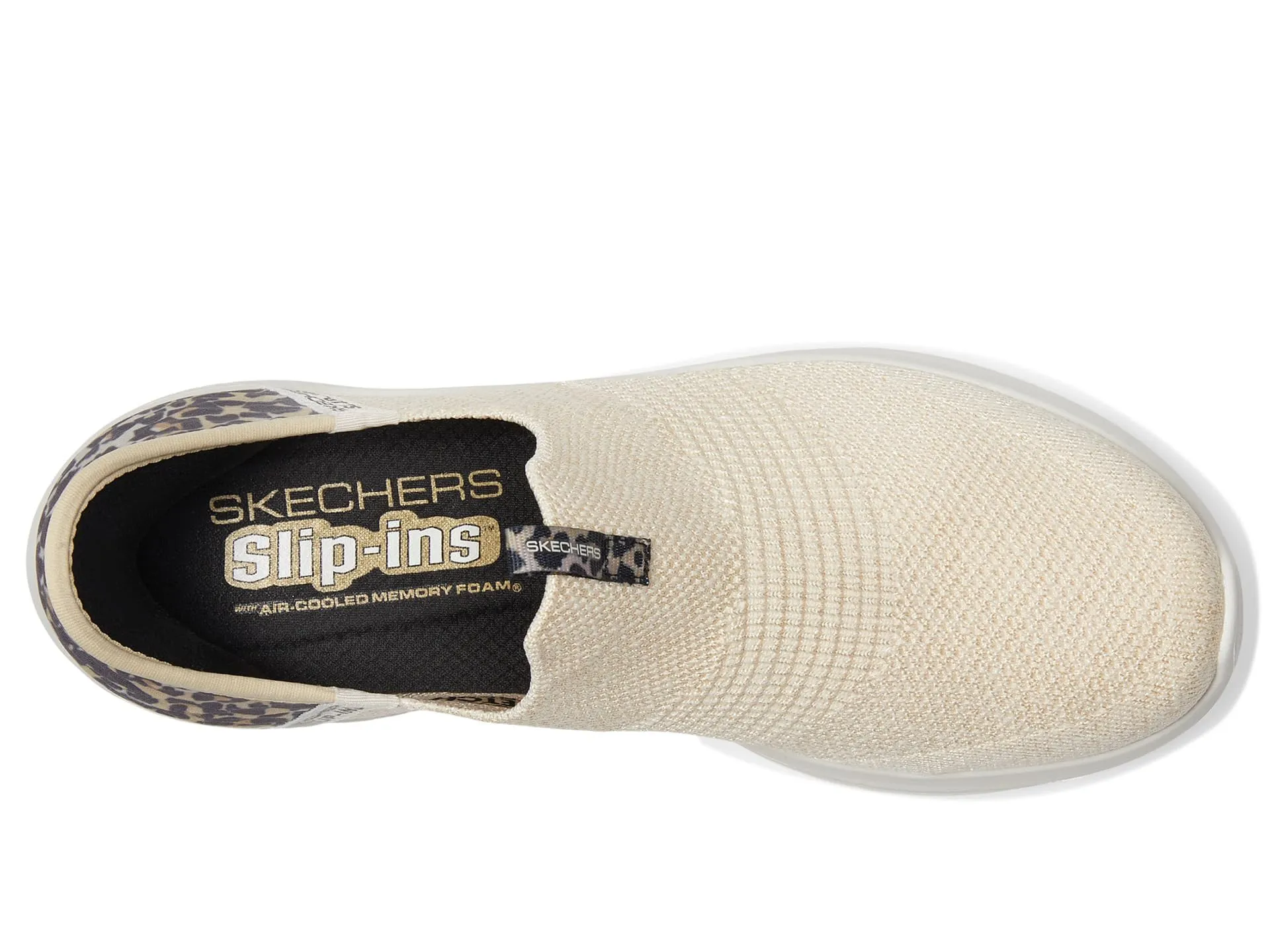 SKECHERS Women's Hands Free Slip-Ins Ultra Flex 3.0 Natural Step Sneaker, Leopard