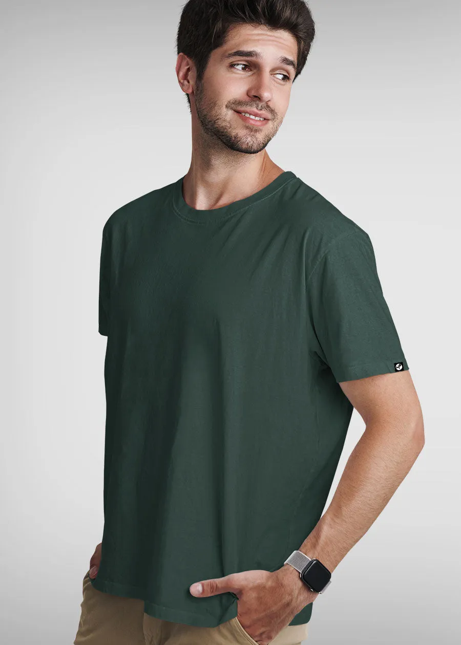 Solid Half Sleeve T-Shirt Men Combo - Pack of 3