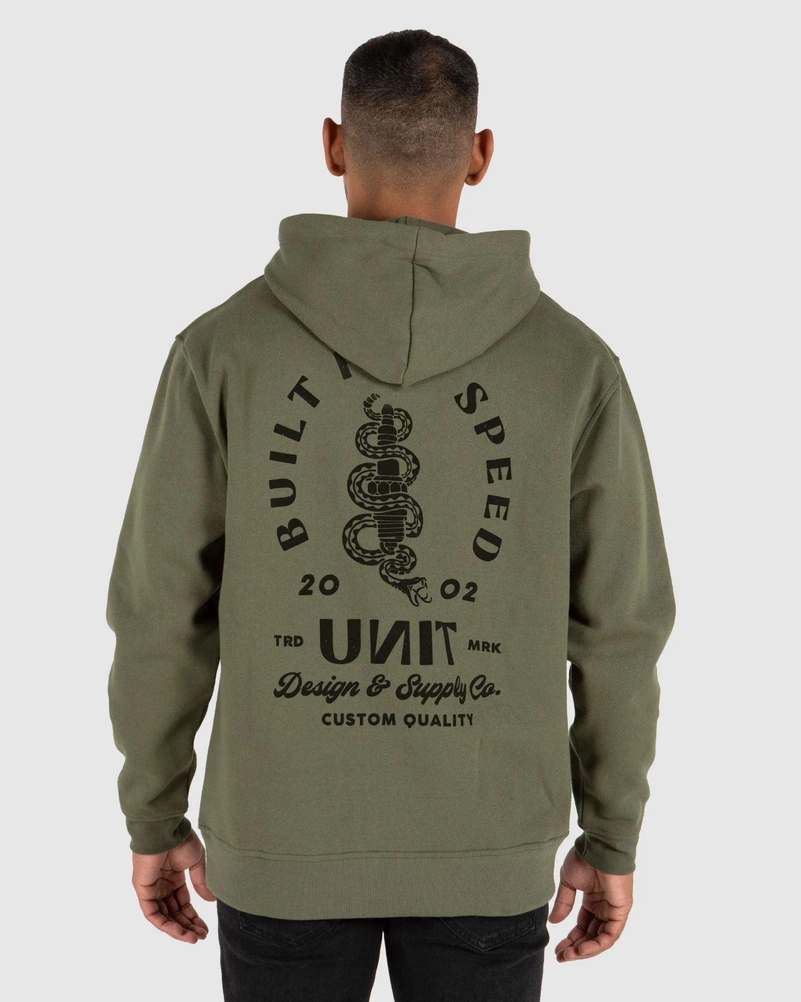 UNIT Mens Rattle Pull Over Hoodie