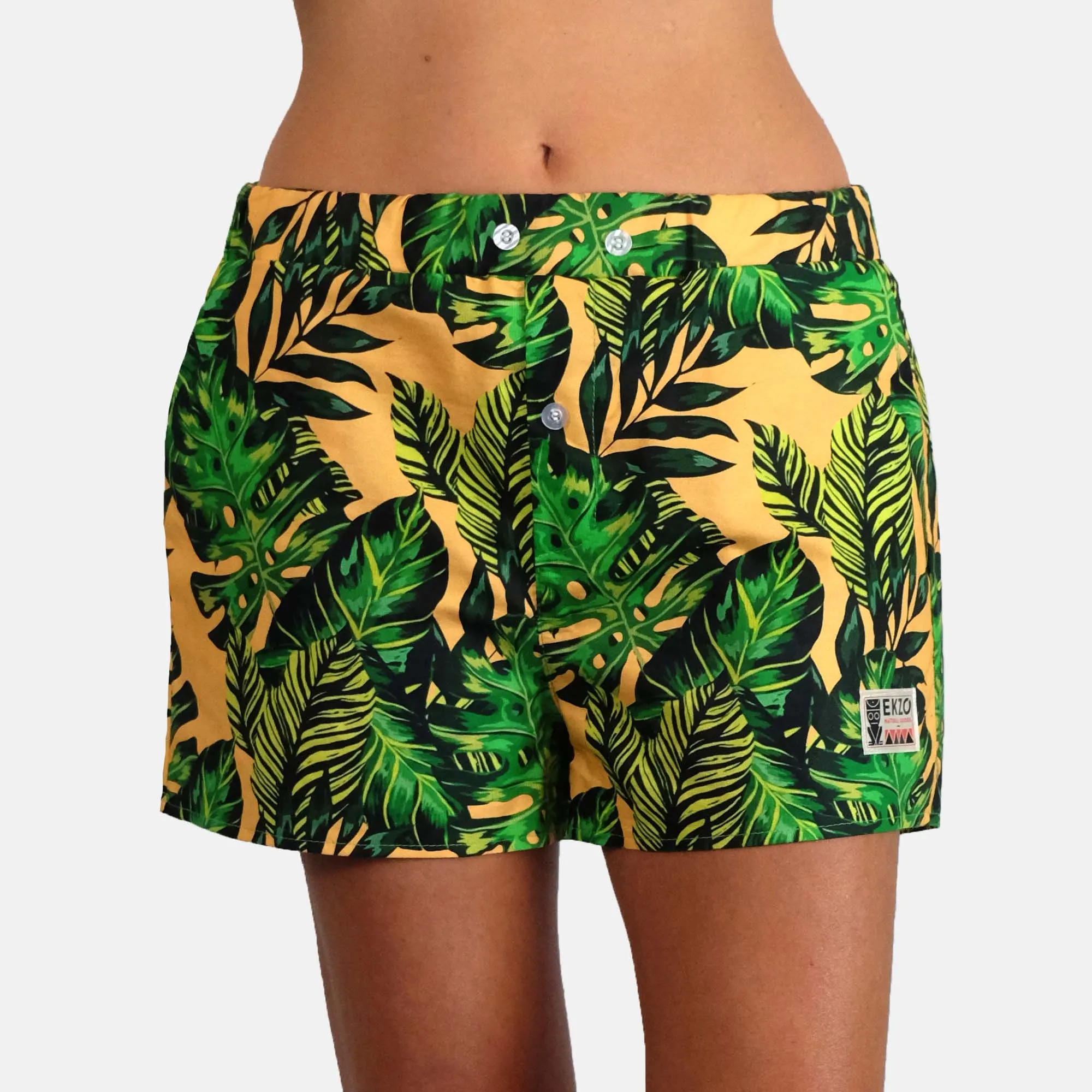 Vintage EKZOTIC Shorts - Orange Palms