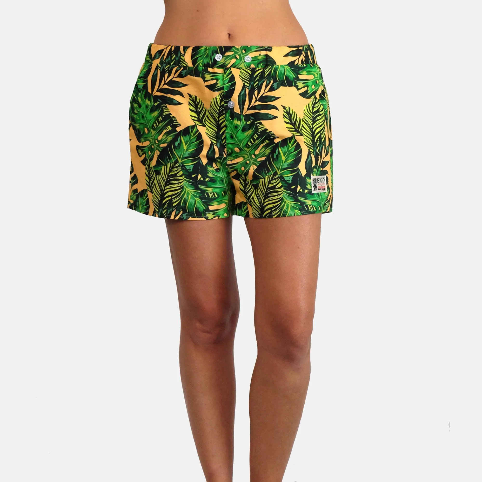 Vintage EKZOTIC Shorts - Orange Palms