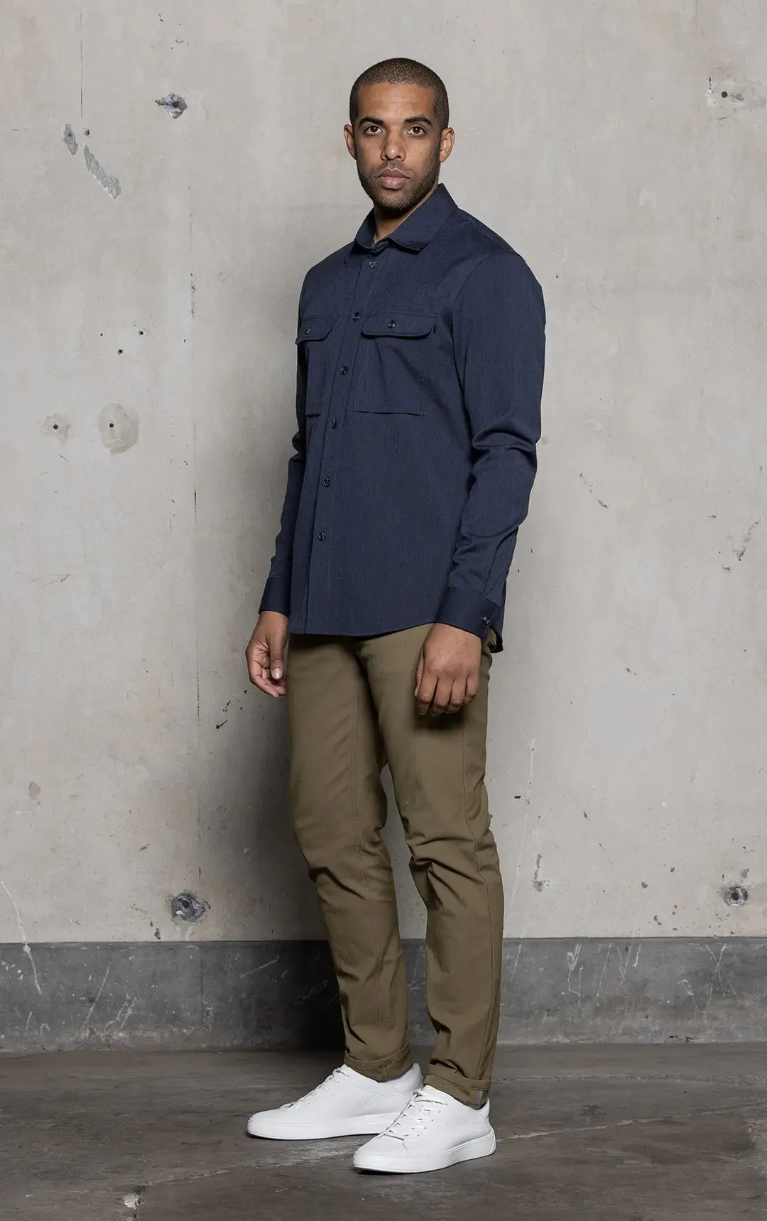 WOOL COTTON WORK SHIRT - CLEARANCE