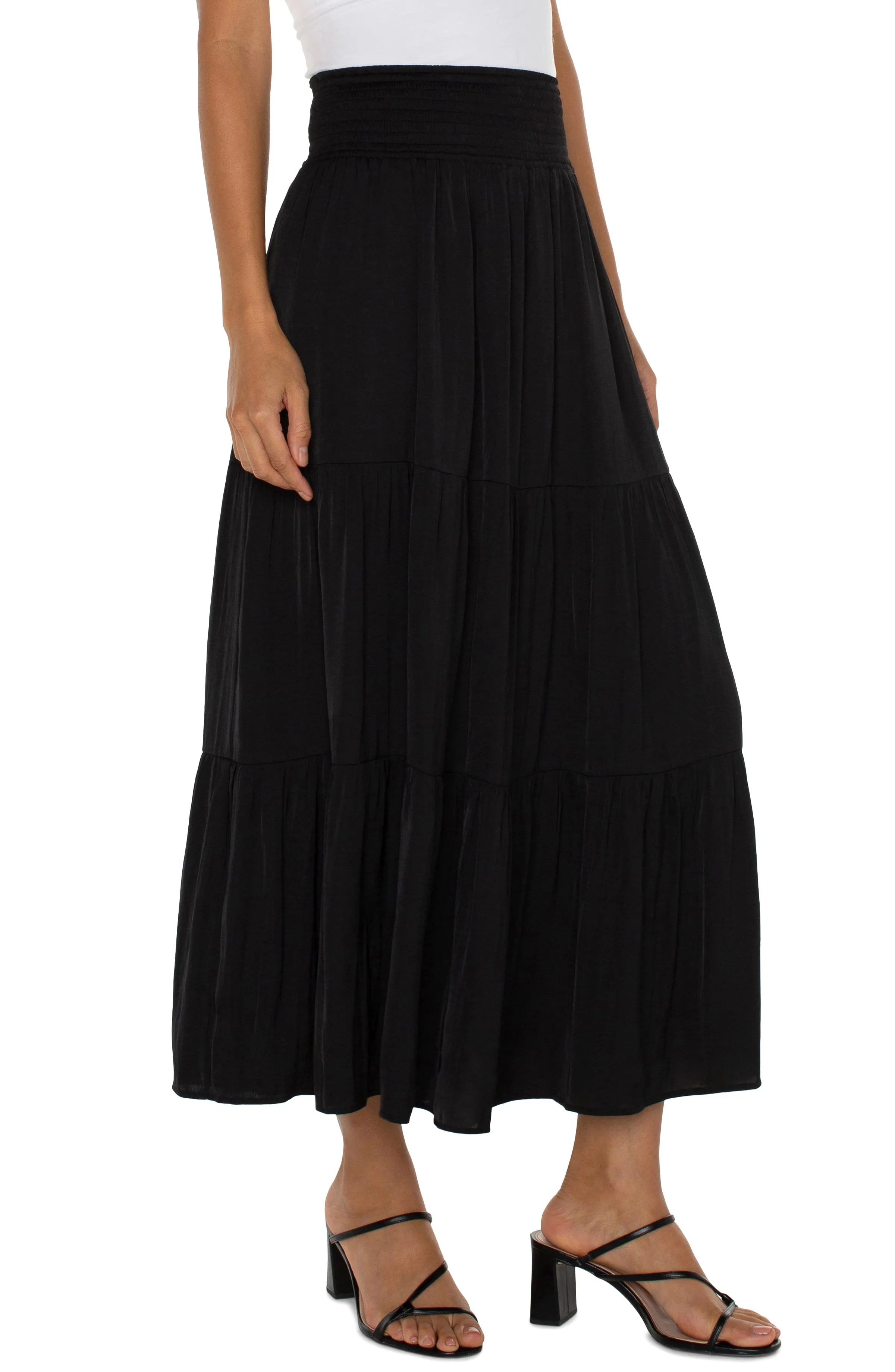 WOVEN MAXI SKIRT