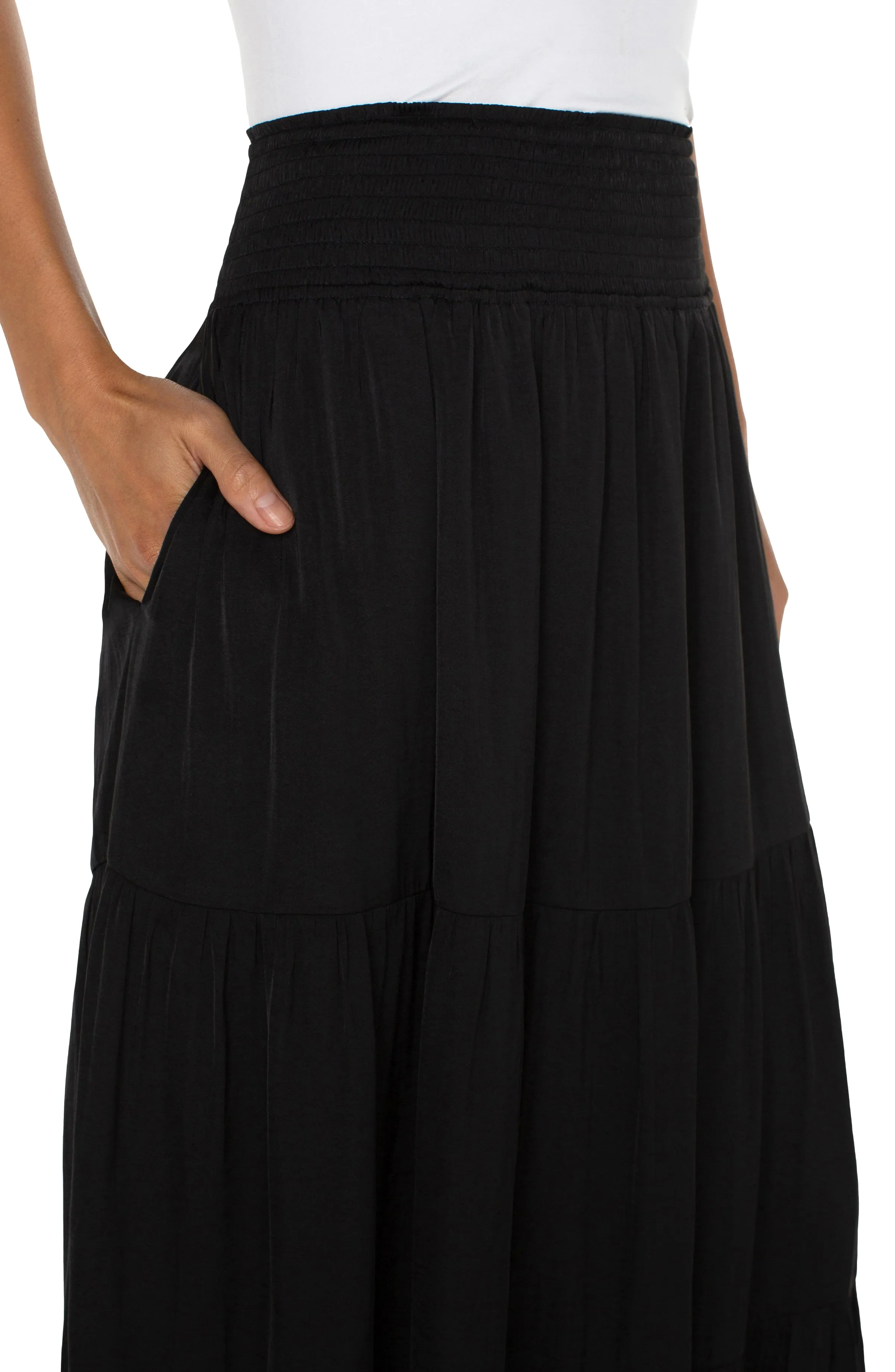 WOVEN MAXI SKIRT