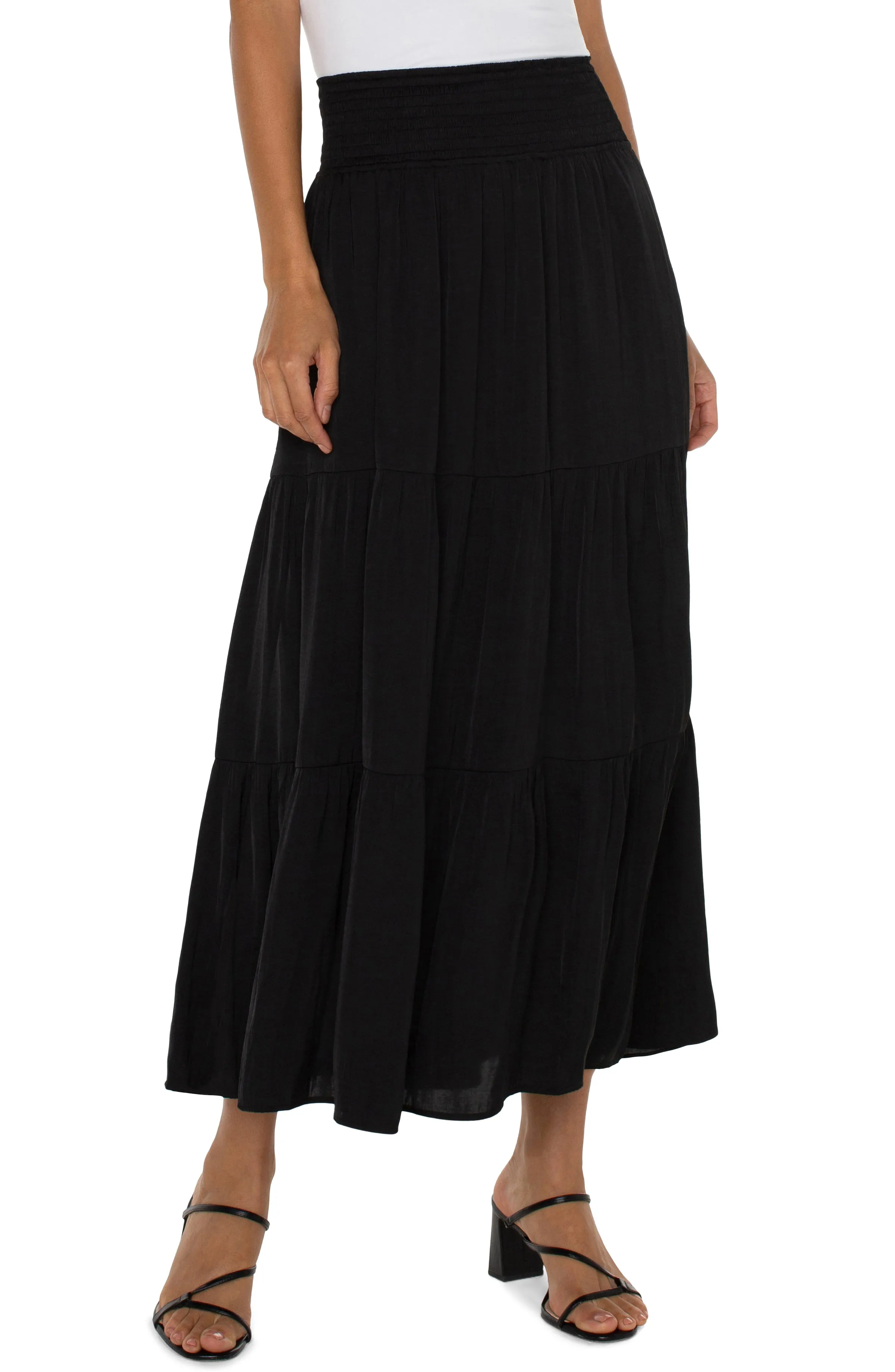 WOVEN MAXI SKIRT